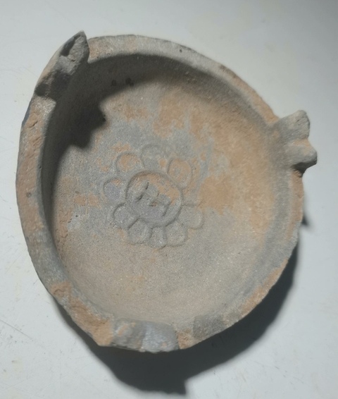 古玩陶瓷陶燈盞真品鑒賞圖