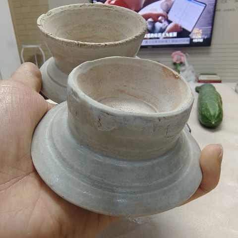 古玩陶瓷盞托真品鑒賞圖