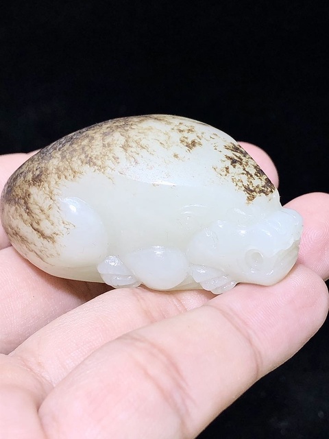 古玩玉器瑞獸真品鑒賞圖