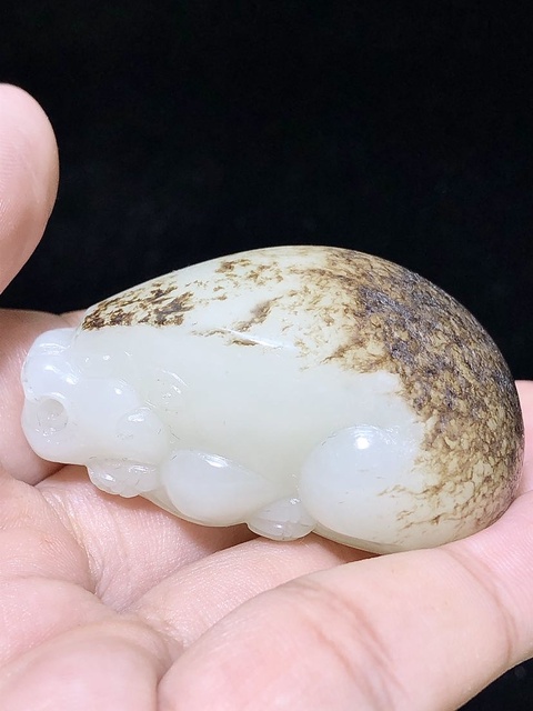 古玩玉器瑞獸真品鑒賞圖