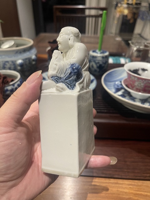 古玩陶瓷劉海戲金蟾真品鑒賞圖