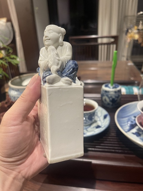 古玩陶瓷劉海戲金蟾真品鑒賞圖