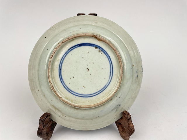 古玩陶瓷清早期·提籃花卉盤拍賣，當前價格0元