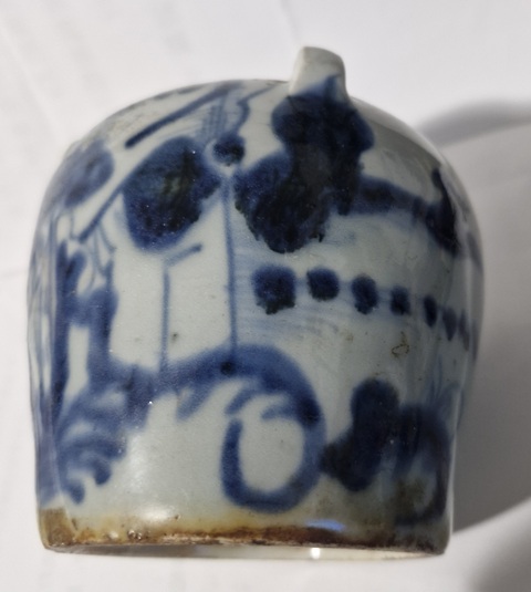 古玩陶瓷青花四系壺真品鑒賞圖