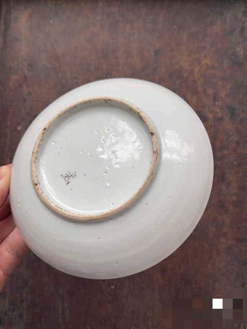 古玩陶瓷花鳥紋粉彩描金盤真品鑒賞圖