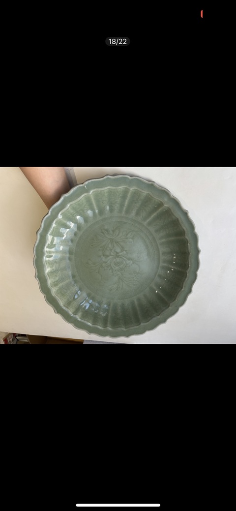 古玩陶瓷盤真品鑒賞圖