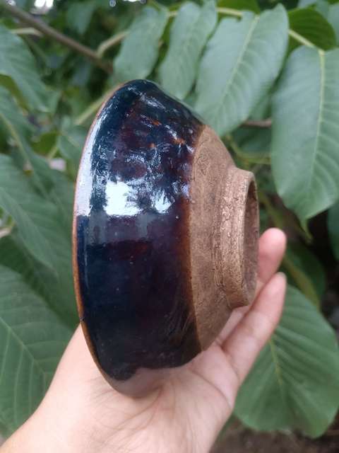 古玩陶瓷元末明初~窯變萬彩茶盞拍賣,當前價格41元