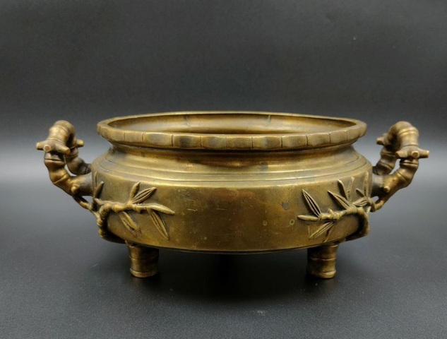 古玩銅器銅爐真品鑒賞圖