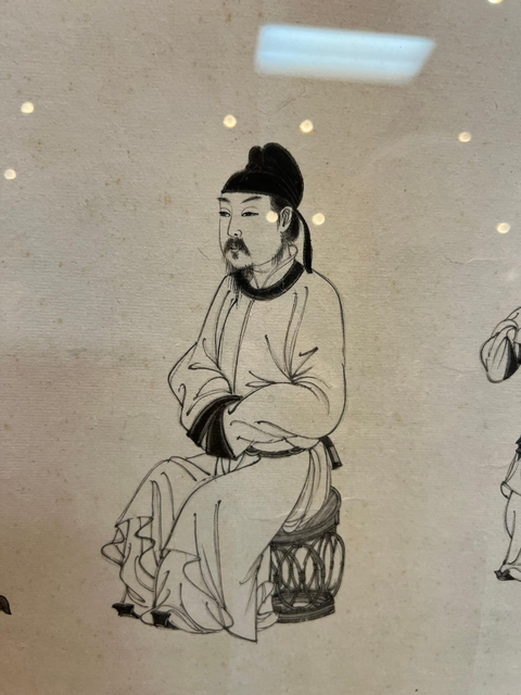 古玩字畫蕭翼賺蘭亭圖真品鑒賞圖