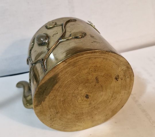 古玩銅器茶壺真品鑒賞圖