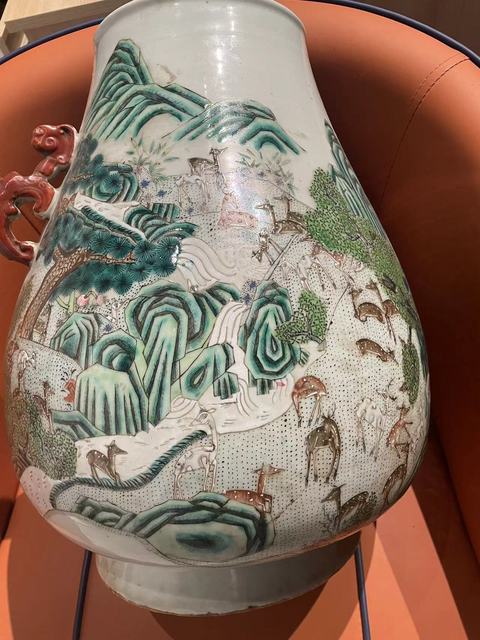 古玩陶瓷百鹿尊真品鑒賞圖