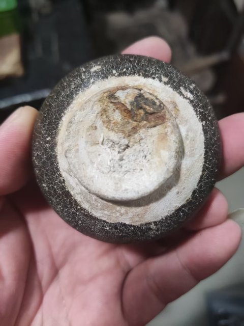 古玩陶瓷吉州窯黑釉水盂真品鑒賞圖