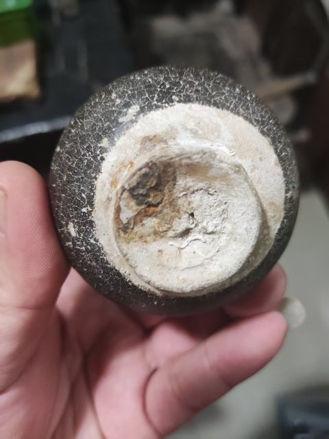 古玩陶瓷吉州窯黑釉水盂真品鑒賞圖