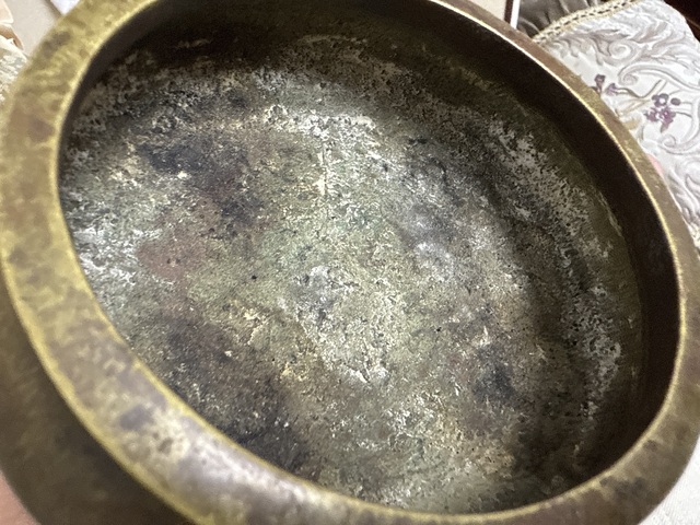 古玩銅器清代田雞耳爐真品鑒賞圖