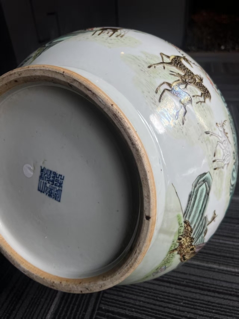 古玩陶瓷百鹿尊真品鑒賞圖