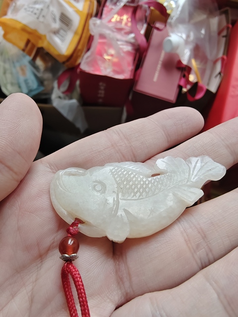 古玩玉器玉魚(yú)真品鑒賞圖