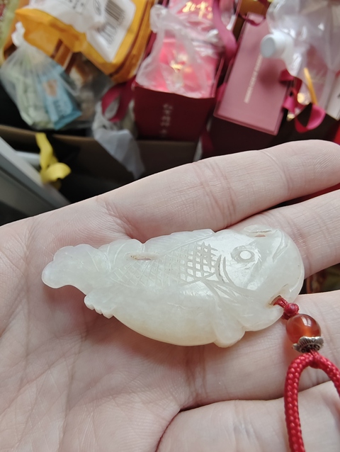 古玩玉器玉魚(yú)真品鑒賞圖