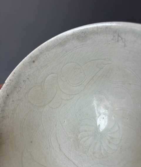 古玩陶瓷青白釉娃娃盞真品鑒賞圖