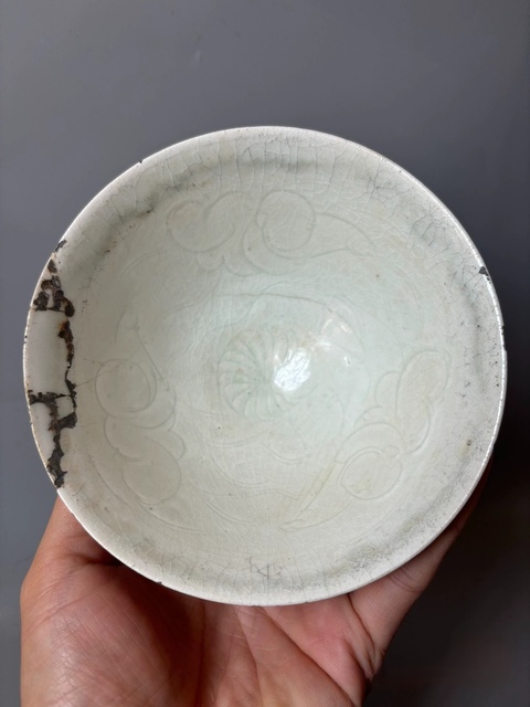 古玩陶瓷青白釉娃娃盞真品鑒賞圖