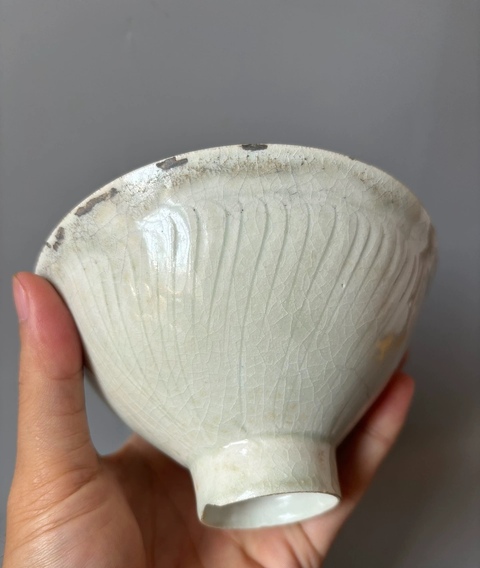 古玩陶瓷青白釉娃娃盞真品鑒賞圖