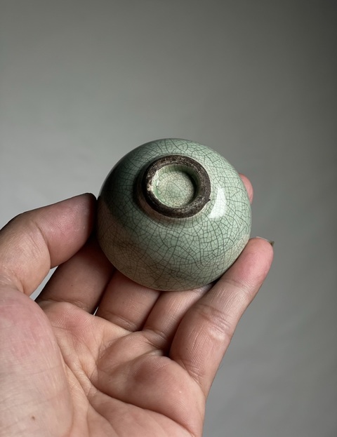古玩陶瓷青釉杯真品鑒賞圖