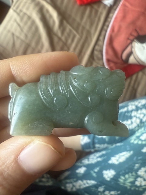 古玩陶瓷和田瑞獸真品鑒賞圖