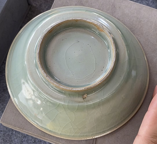 古玩陶瓷龍泉洗真品鑒賞圖