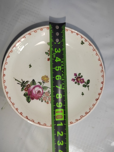 古玩陶瓷外紫金釉內廣彩杯盤拍賣，當前價格1300元