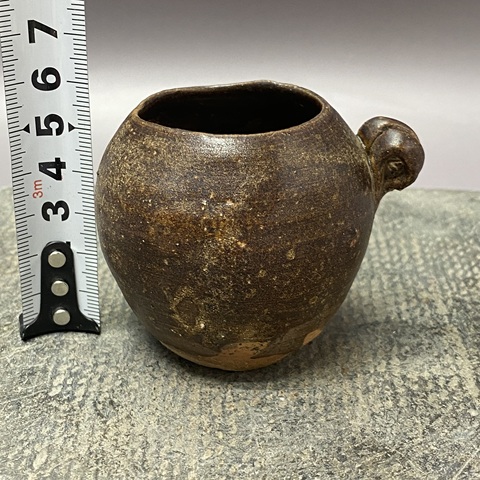 古玩陶瓷宋代褐釉鳥食罐拍賣，當前價格129元