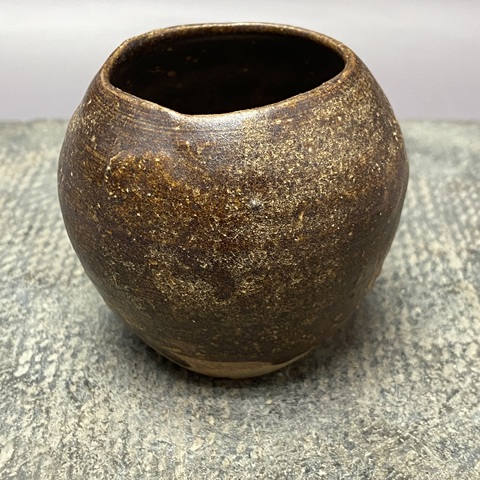 古玩陶瓷宋代褐釉鳥食罐拍賣，當前價格129元
