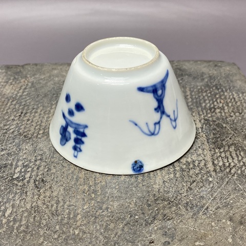 古玩陶瓷清康熙青花杯真品鑒賞圖