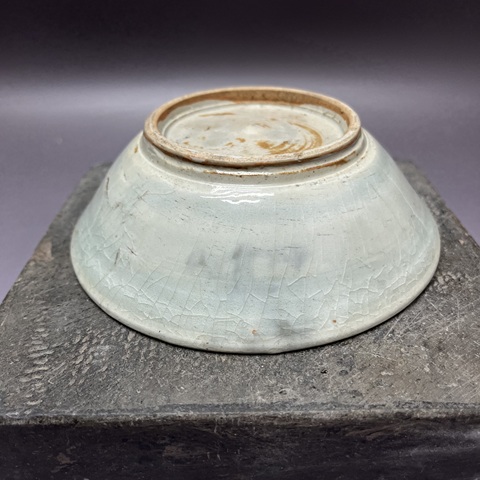 古玩陶瓷澀圈圈足疊燒工藝碗真品鑒賞圖