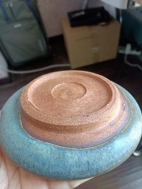 古玩陶瓷鈞窯天藍釉盤拍賣，當前價格1300元