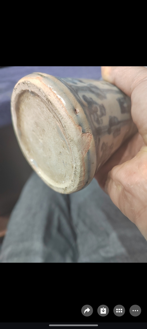 古玩陶瓷青花云鶴紋梅瓶真品鑒賞圖