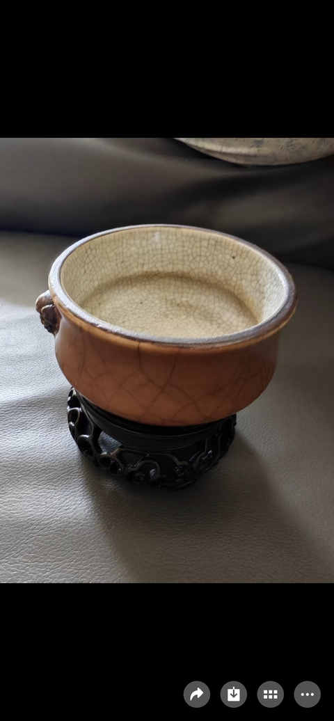 古玩陶瓷哥釉爐真品鑒賞圖