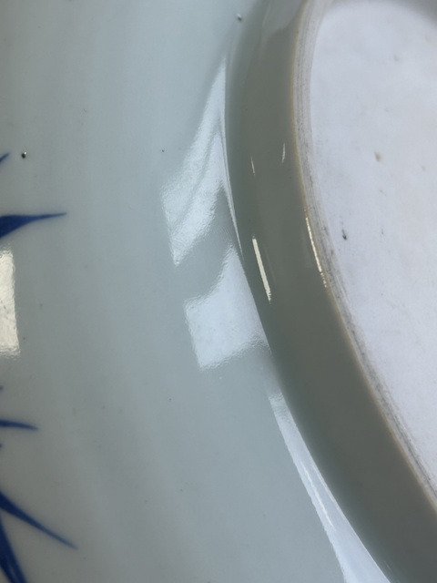 古玩陶瓷青花釉里紅獅紋盤拍賣，當前價格9000元