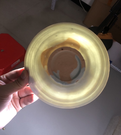 古玩陶瓷影青釉六出筋梅紋碗真品鑒賞圖