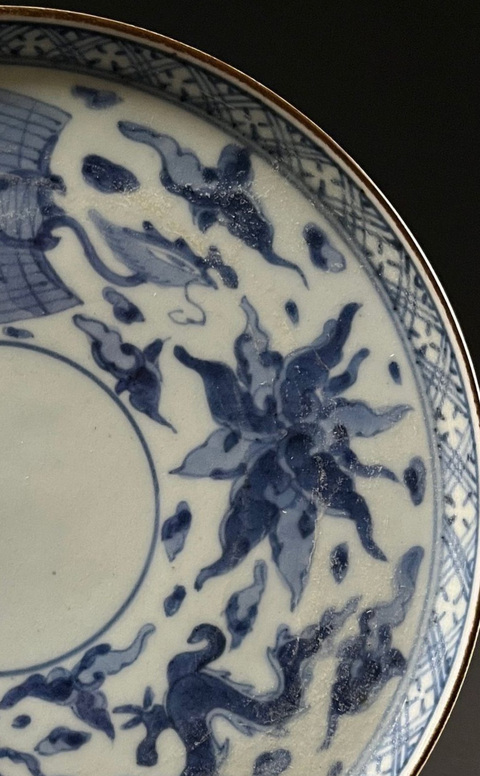 古玩陶瓷鳳紋盤真品鑒賞圖