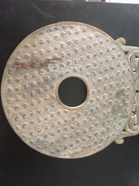 古玩玉器仿古出廓璧真品鑒賞圖