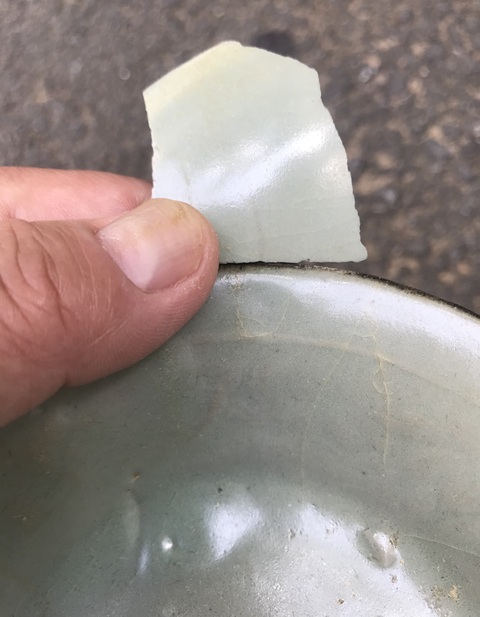 古玩陶瓷高麗青瓷水洗真品鑒賞圖