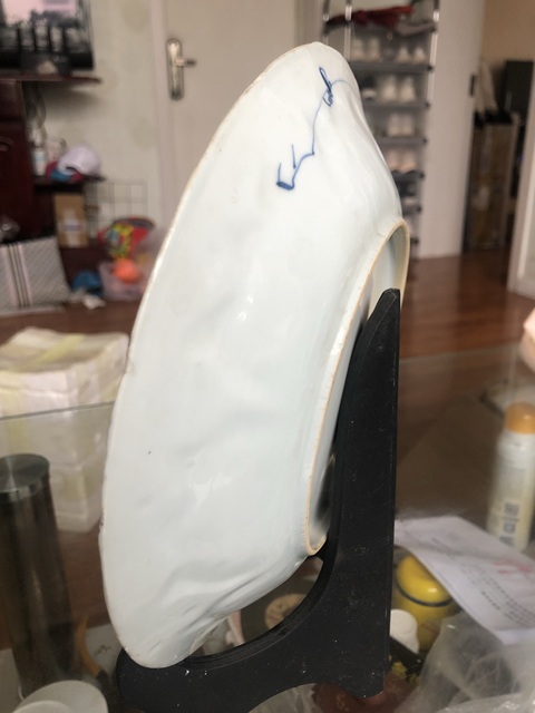 古玩陶瓷青花二喬圖花口盤拍賣,當前價格3300元