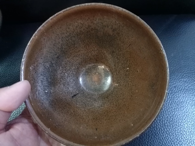 古玩陶瓷福清窯芝麻釉茶盞真品鑒賞圖