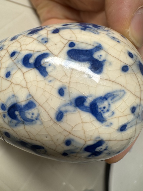 古玩陶瓷百子圖青花鼻煙壺小瓶拍賣,當前價格7800元