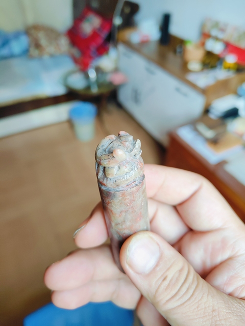 古玩雜項壽山石印章真品鑒賞圖