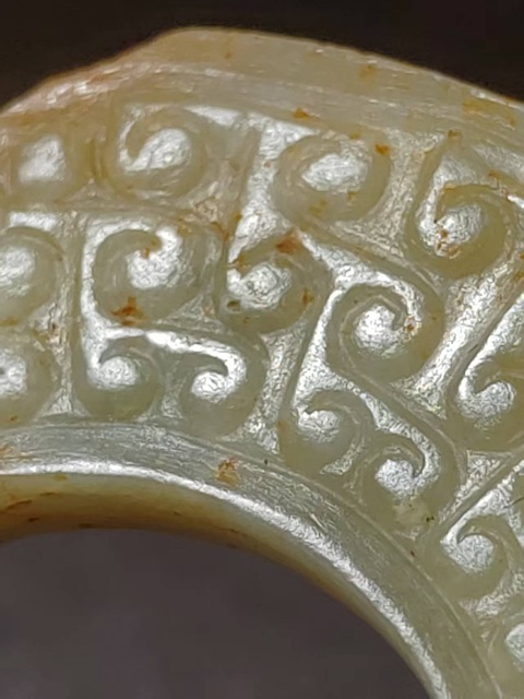 古玩玉器和田玉雕“勾連紋璧”真品鑒賞圖