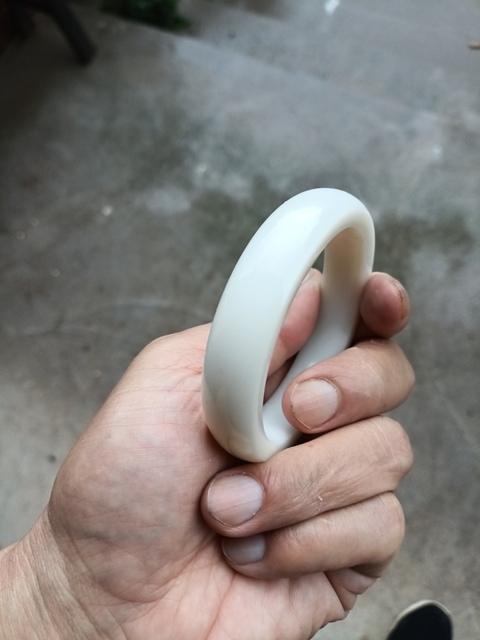 古玩玉器扁鐲子真品鑒賞圖