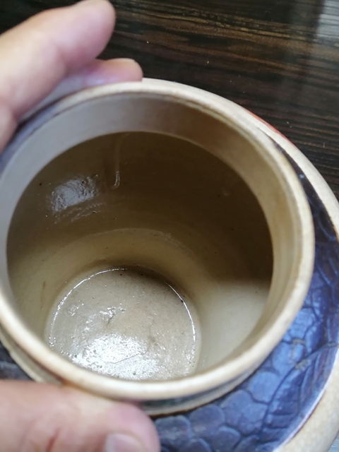 古玩陶瓷哥釉地鐵銹釉五彩罐真品鑒賞圖