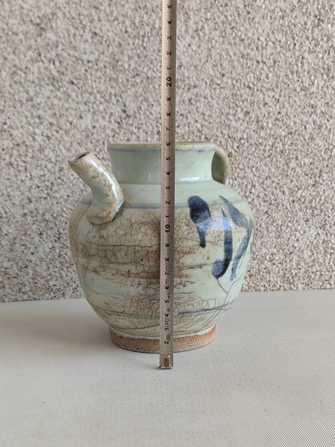 古玩陶瓷青花花卉紋執壺拍賣,當前價格450元