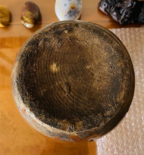 古玩陶瓷明代紫金釉壺真品鑒賞圖