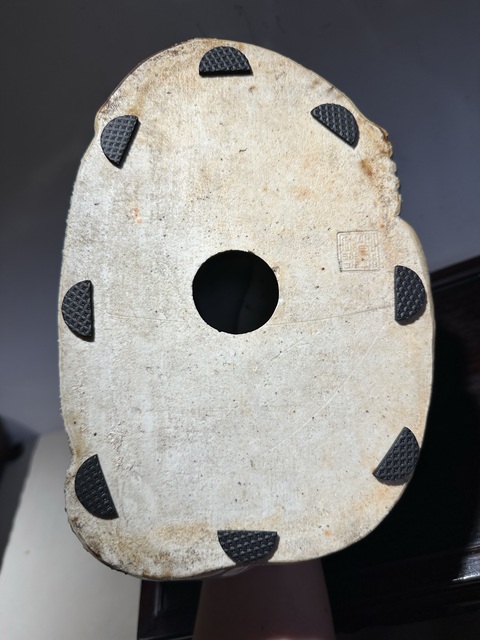 古玩陶瓷白釉彌勒笑佛真品鑒賞圖